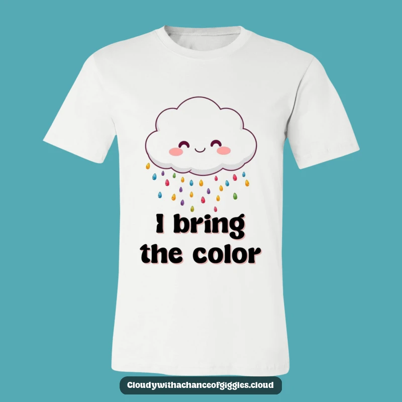 Funny Fluffy Cloud T-Shirt: Adorable & Colorful Rain Apparel Gift