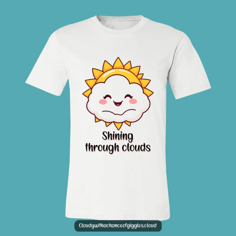 Funny Sun Cloud Peek T-Shirt: Happy & Hilarious Wearable Sunshine