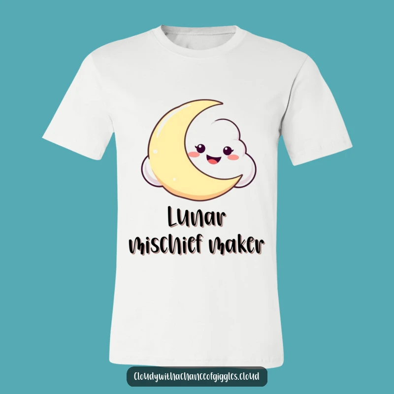 Funny Cloud Moon T-Shirt: Show Off Your Mischievous Side Hilariously