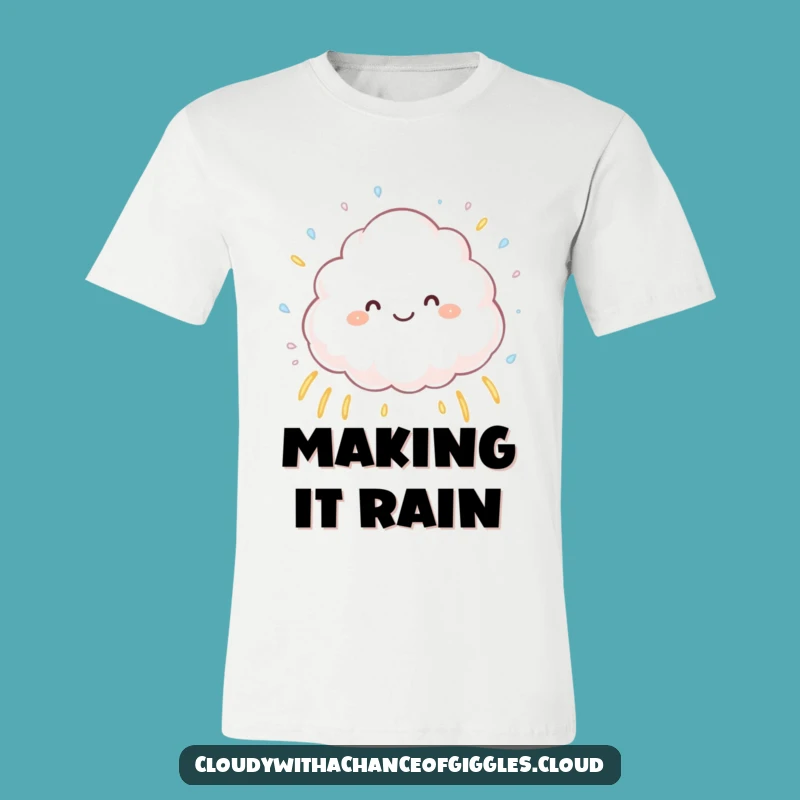 Funny Cloud Rainbow T-Shirt - Joyful and Hilarious Weather Tee