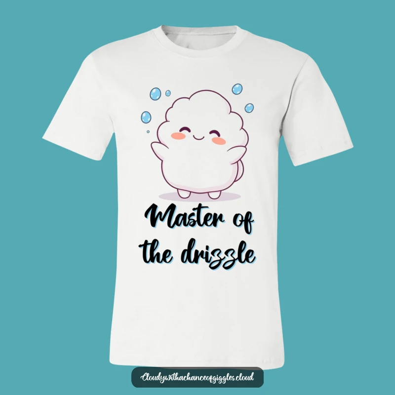 Funny Cloud Animal T-Shirt: Juggling Raindrops, Happy Weather Tee