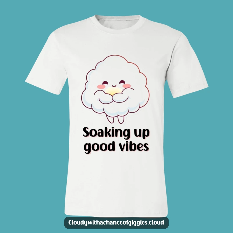 Funny Cloud Sunbeam Hug T-Shirt: Cozy Character Tee, Ideal Funny Gift