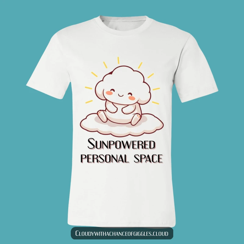 Funny Cloud Animal T-Shirt: Happy Sunny Stretch, Adorable Comfort Tee