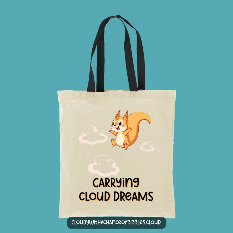 Funny Squirrel Cloud Commuter Tote Bag - Chic Humor for Everyday Errands