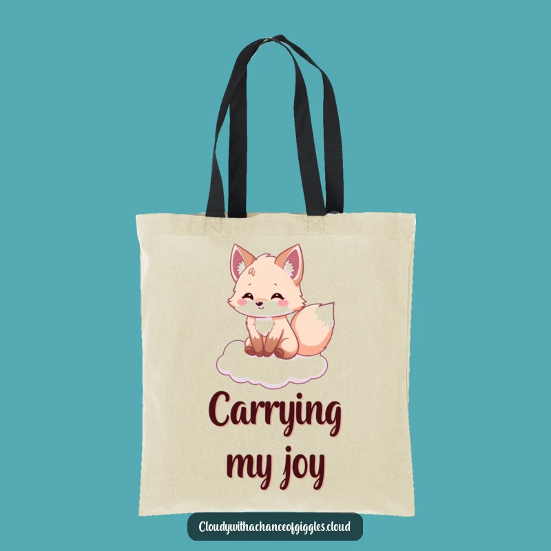 Funny Fox Cloud Companion Tote Bag: Stylish & Hilarious Everyday Carryall
