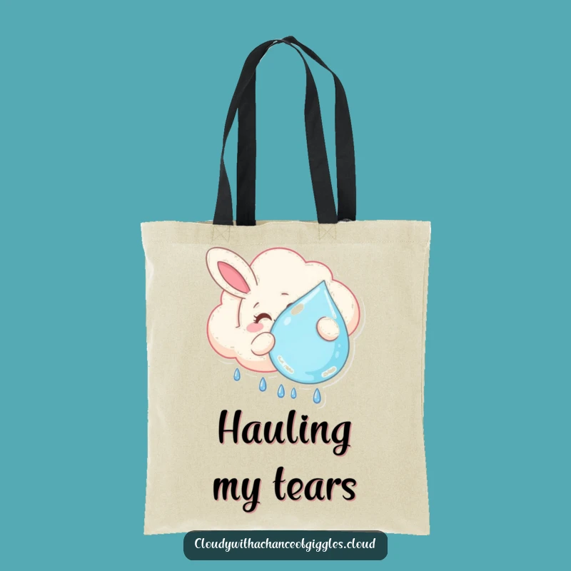 Funny Bunny Cloud Tote Bag - Carry Your Whimsy & Essentials