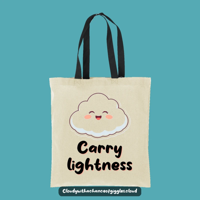 Funny Giggling Cloud Tote Bag - Carry Your Happiness Everywhere!