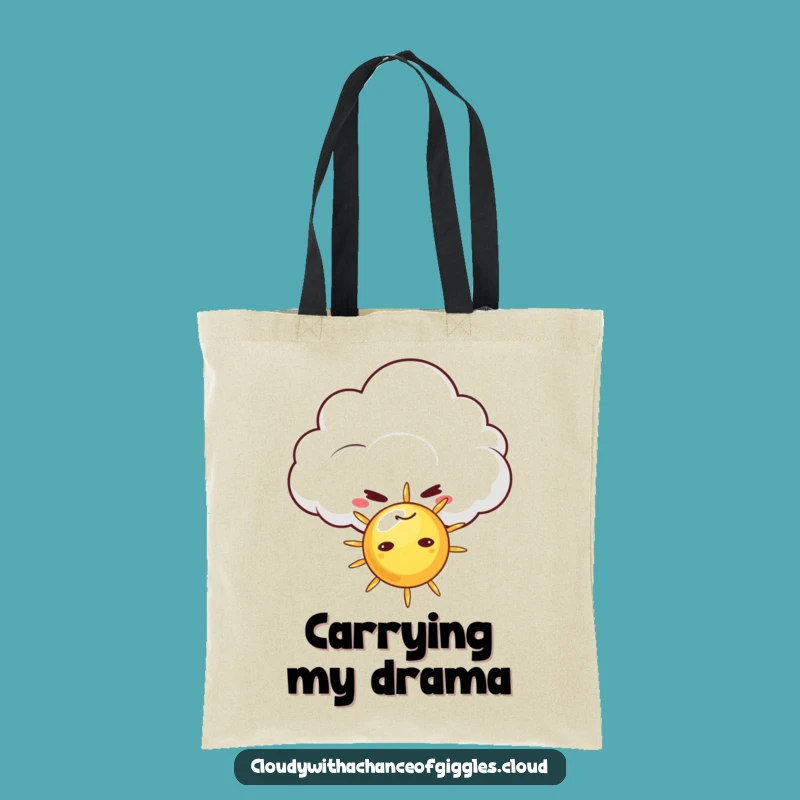 Funny Mischievous Cloud Tote Bag - Carry Your Humor in Style