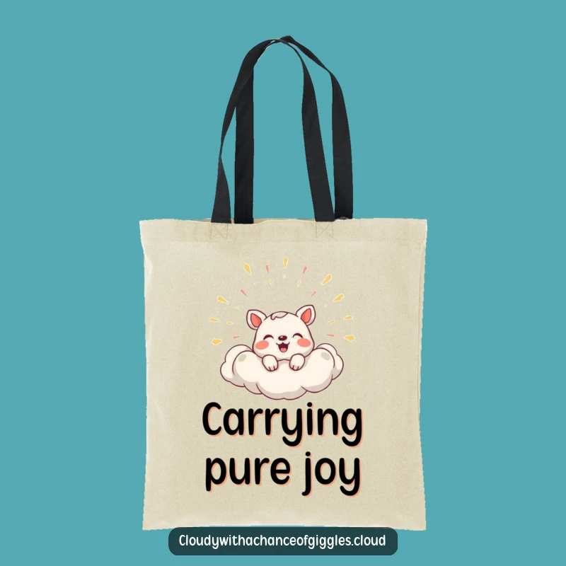 Funny Shy Laughing Animal Tote Bag: Carry Your Joy Freely, Great Humorous Gift!