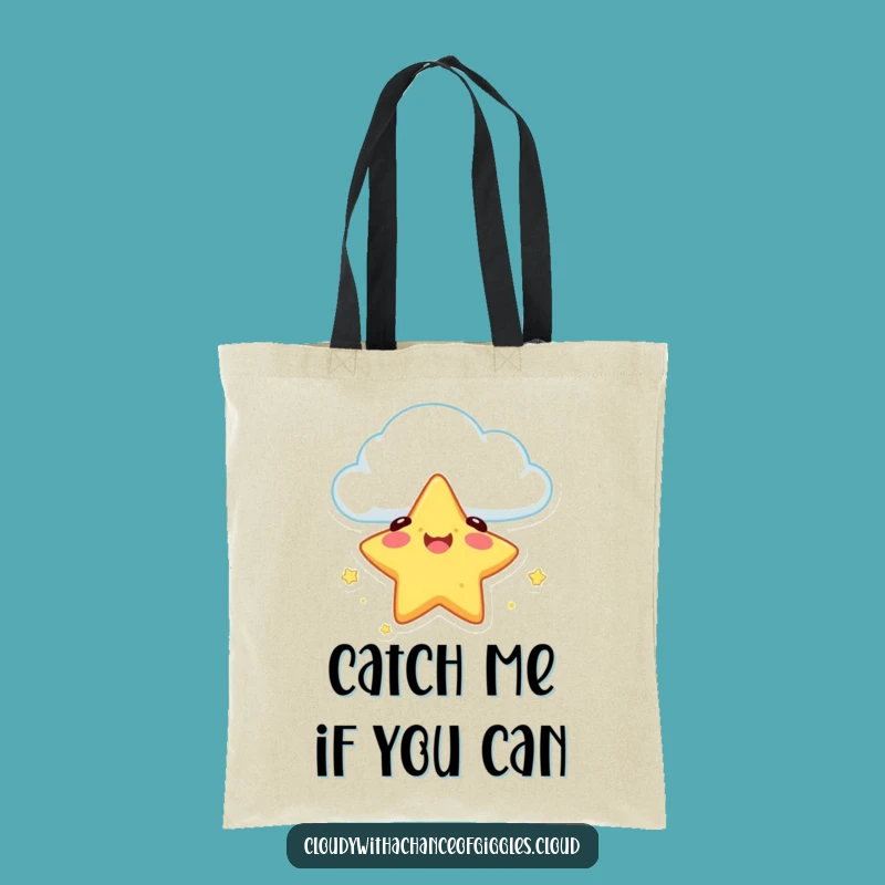 Funny Star Fall Tote Bag: Carry Your Safe Landing Adventures